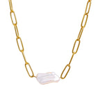 Lexi Pearl Chain Necklace