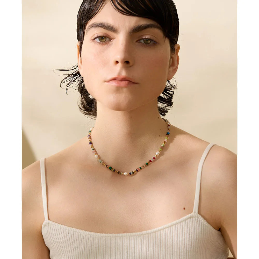 Sally Color Stone Necklace