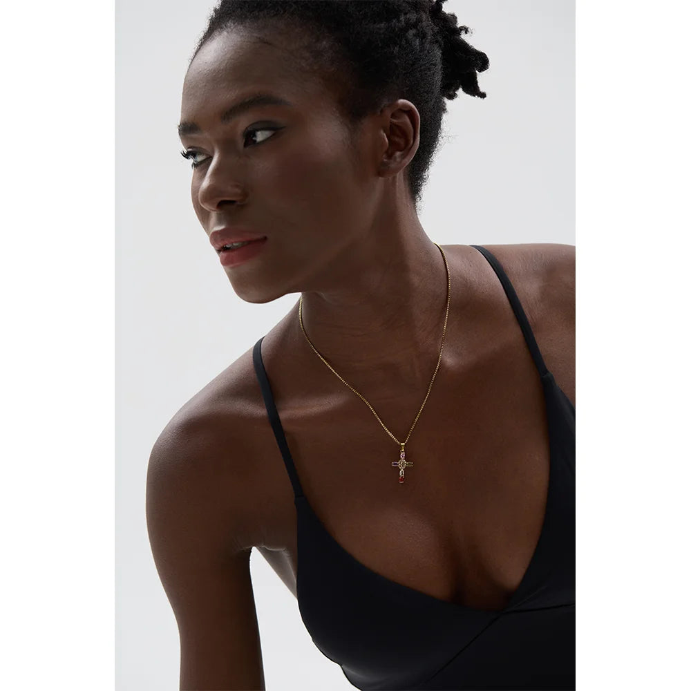Daisy Cross Pendant