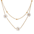 Daisy Flower Layered Necklace