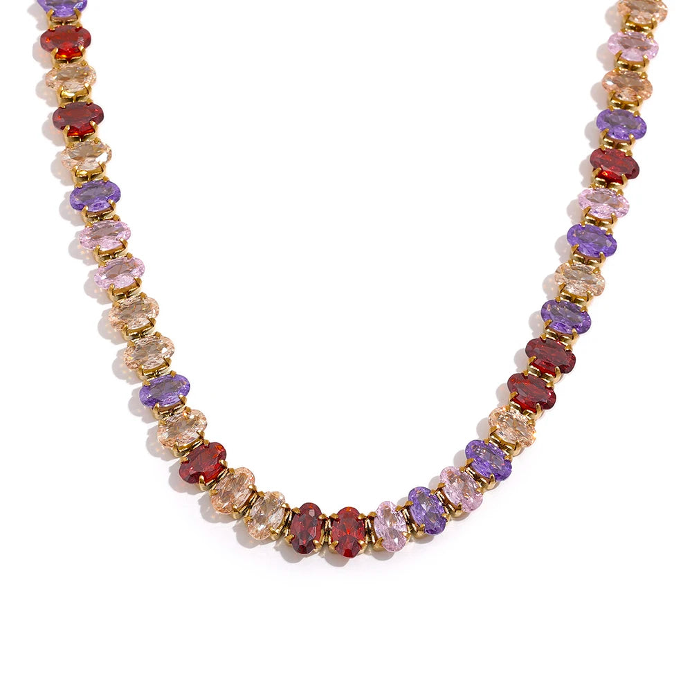 Daisy Tennis Colorful Necklace Choker