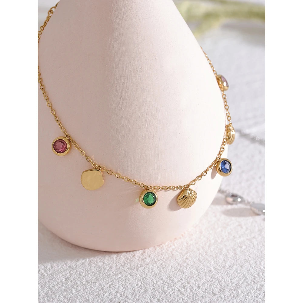 Daisy Zirconia Charm