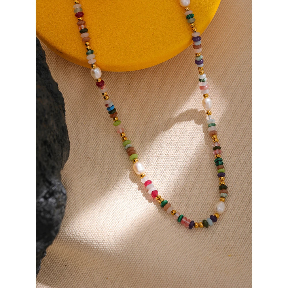 Sally Color Stone Necklace