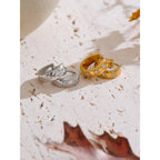 Arracada Daisy de Zirconia