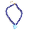 Sally Ceramic Blue Necklace