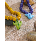 Sally Ceramic Blue Necklace