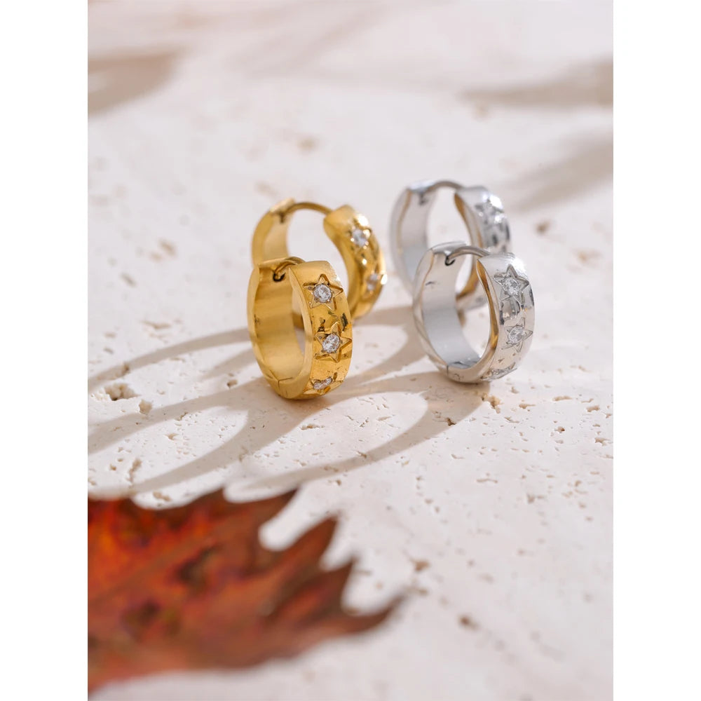 Daisy Zirconia Hoop