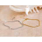 Sally Layered Chain Pearl Anklet