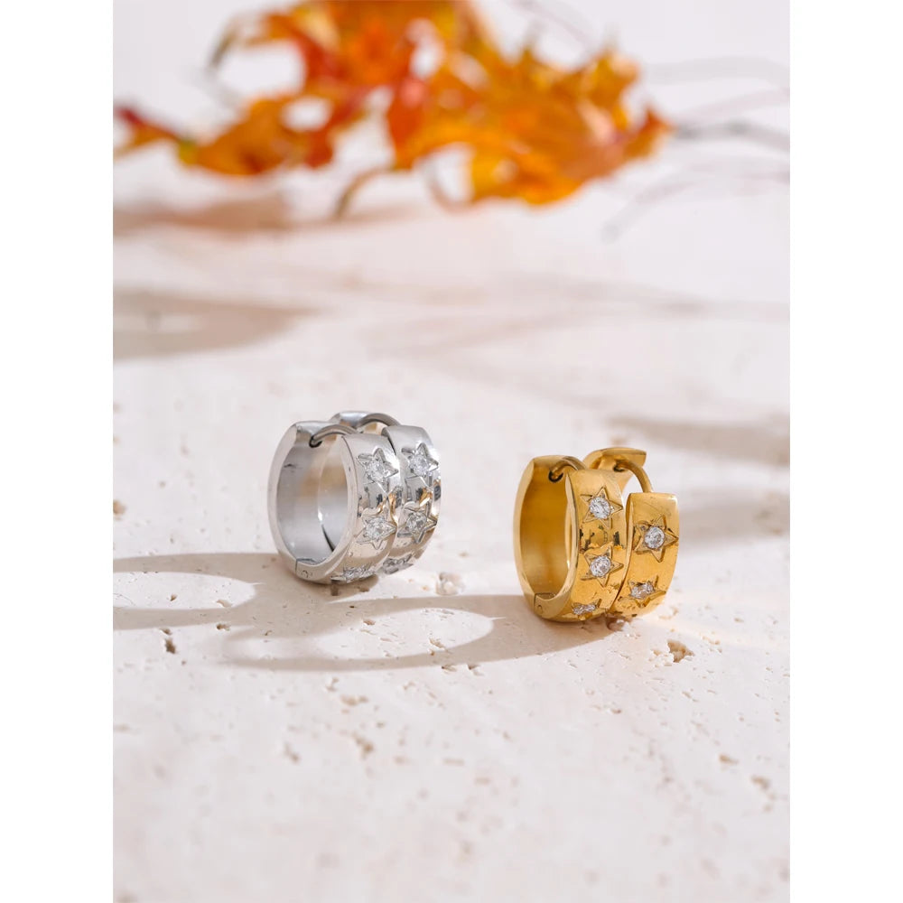 Daisy Zirconia Hoop