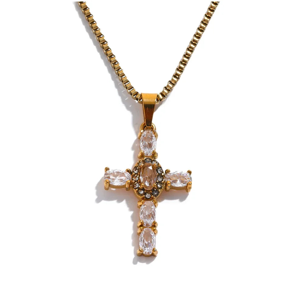 Daisy Cross Pendant