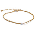 Sally Layered Chain Pearl Anklet