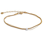 Sally Layered Chain Pearl Anklet