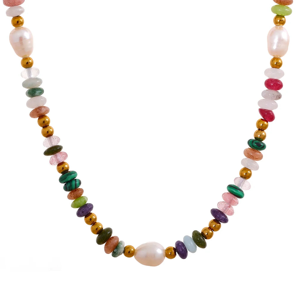 Sally Color Stone Necklace