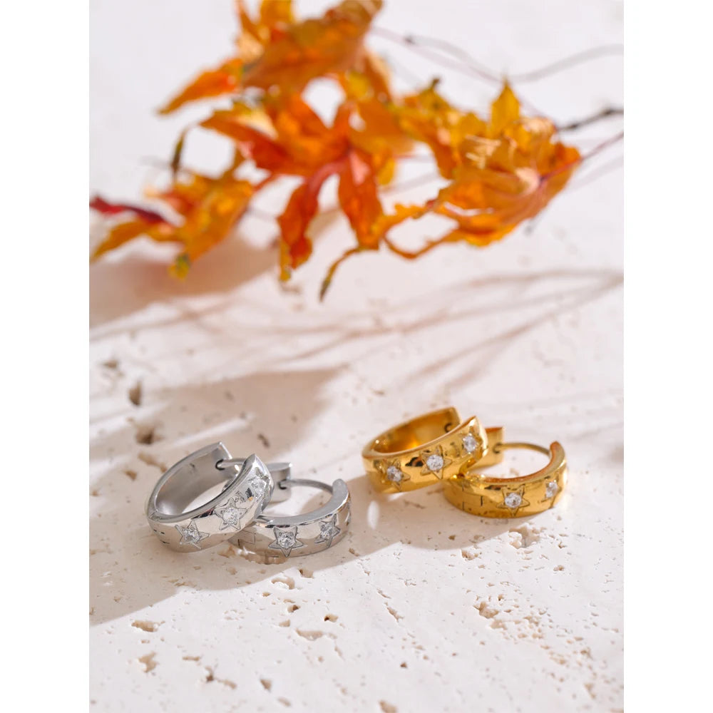 Daisy Zirconia Hoop