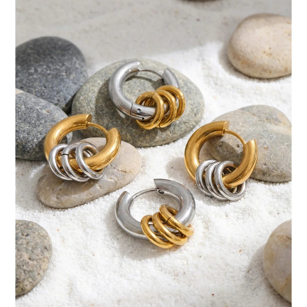 Claire Layered Hoop Earrings