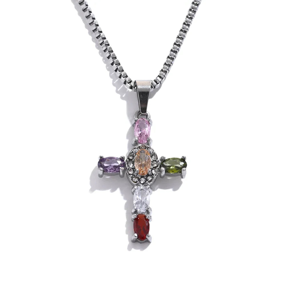 Daisy Cross Pendant