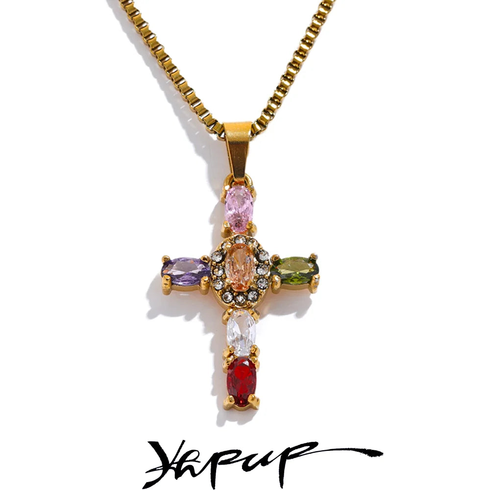 Daisy Cross Pendant