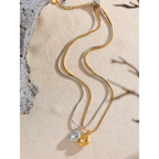 Bella Geometric Drop Necklace