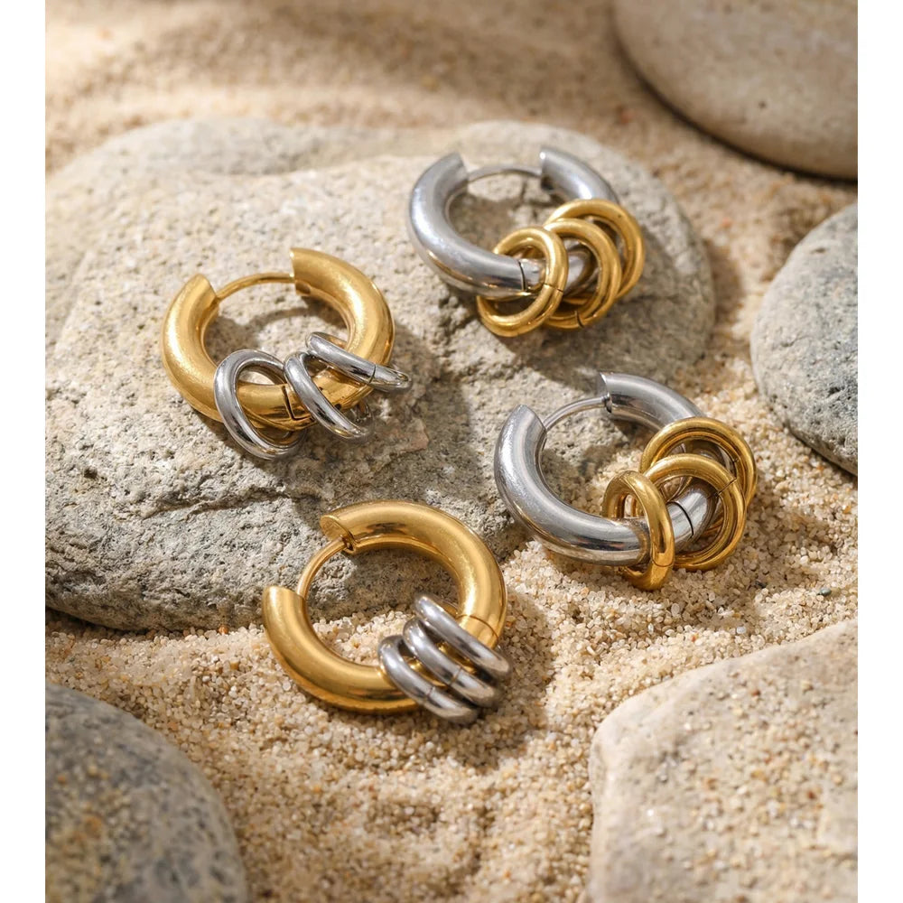 Claire Layered Hoop Earrings