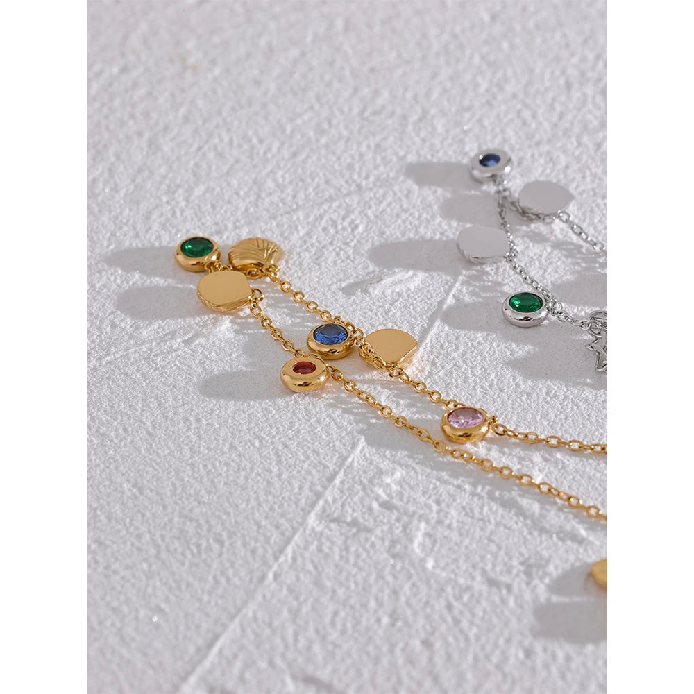 Daisy Zirconia Charm