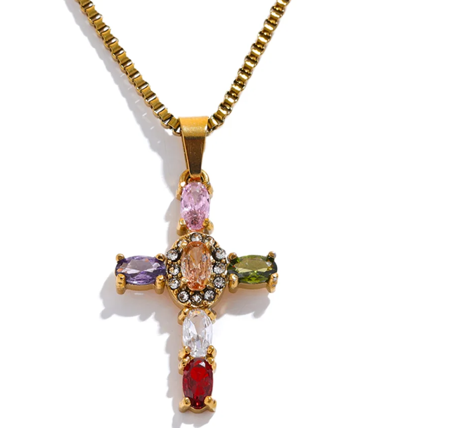 Daisy Cross Pendant